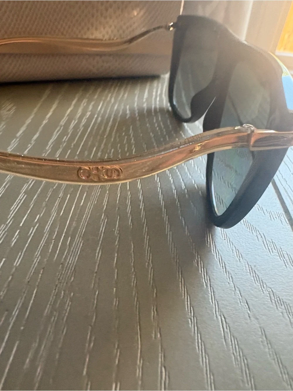 Jimmy Choo Oversized Sunglasses - Classic Shield Style